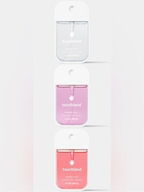 Touchland Power Mist Hydrating Hand Sanitizer Trio- Berry, Coconut & Watermelon